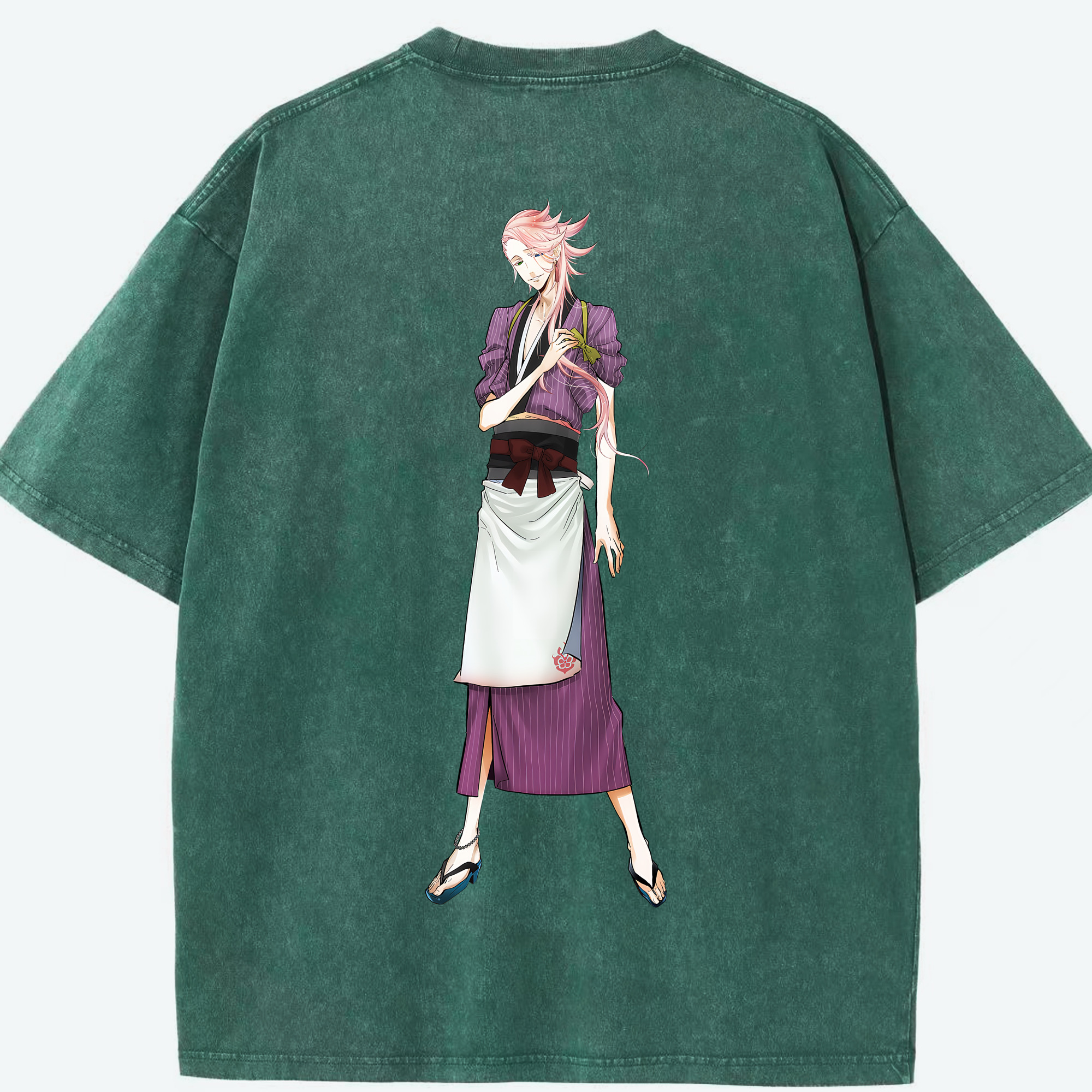 （画像用） 刀剣乱舞 Touken Ranbu 綿100% ヴィンテージ風 半袖Tシャツ（背面プリント）